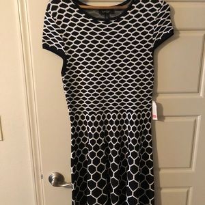 Black and white dress